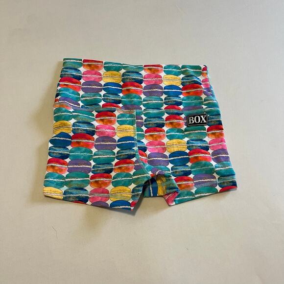 Rok the Box Macaroon 3.5" booty workout shorts Highwaist No Elastic M - Picture 3 of 6